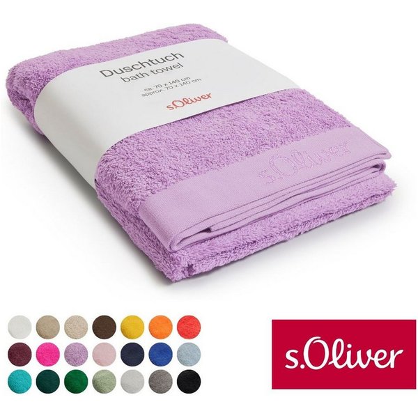 s.Oliver Duschtuch s.Oliver, Premium Qualität, 600 gr/m², auch als Sets erhältlich, Walkfrottier (1-St), große Farbauswahl, auch als Handtuch, Waschhandschuh, G