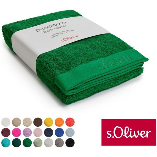 s.Oliver Duschtuch s.Oliver, Premium Qualität, 600 gr/m², auch als Sets erhältlich, Walkfrottier (1-St), große Farbauswahl, auch als Handtuch, Waschhandschuh, G