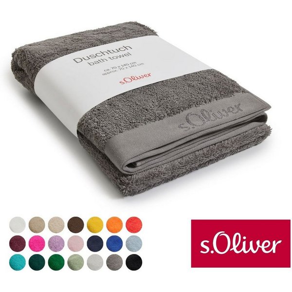 s.Oliver Duschtuch s.Oliver, Premium Qualität, 600 gr/m², auch als Sets erhältlich, Walkfrottier (1-St), große Farbauswahl, auch als Handtuch, Waschhandschuh, G