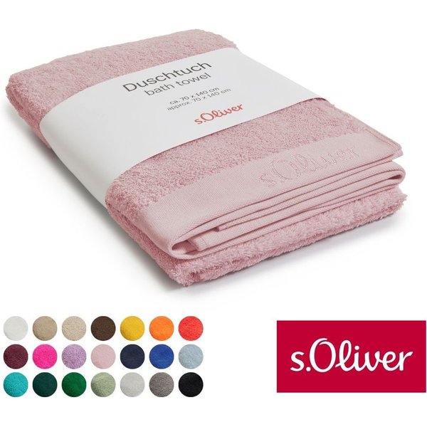 s.Oliver Duschtuch s.Oliver, Premium Qualität, 600 gr/m², auch als Sets erhältlich, Walkfrottier (1-St), große Farbauswahl, auch als Handtuch, Waschhandschuh, G