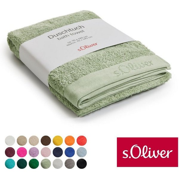 s.Oliver Duschtuch s.Oliver, Premium Qualität, 600 gr/m², auch als Sets erhältlich, Walkfrottier (1-St), große Farbauswahl, auch als Handtuch, Waschhandschuh, G
