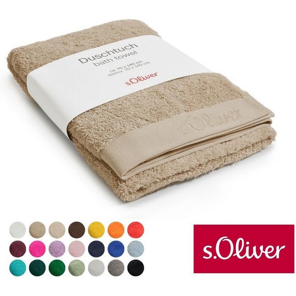 s.Oliver Duschtuch s.Oliver, Premium Qualität, 600 gr/m², auch als Sets erhältlich, Walkfrottier (1-St), große Farbauswahl, auch als Handtuch, Waschhandschuh, G