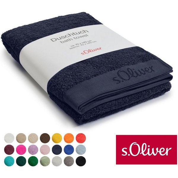 s.Oliver Duschtuch s.Oliver, Premium Qualität, 600 gr/m², auch als Sets erhältlich, Walkfrottier (1-St), große Farbauswahl, auch als Handtuch, Waschhandschuh, G