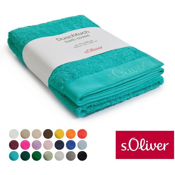 s.Oliver Duschtuch s.Oliver, Premium Qualität, 600 gr/m², auch als Sets erhältlich, Walkfrottier (1-St), große Farbauswahl, auch als Handtuch, Waschhandschuh, G