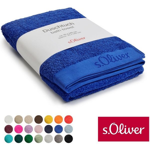 s.Oliver Duschtuch s.Oliver, Premium Qualität, 600 gr/m², auch als Sets erhältlich, Walkfrottier (1-St), große Farbauswahl, auch als Handtuch, Waschhandschuh, G