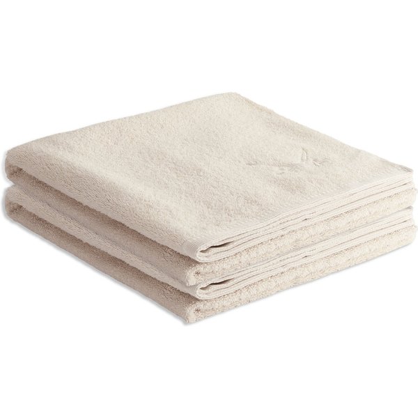 Sansibar Sylt Duschtücher Sansibar Sylt 2er Duschtuch Set Frottier-Serie „Classic“, 2-tlg, hochwertige Säbel Stickerei, pflegeleicht, hautfreundlich