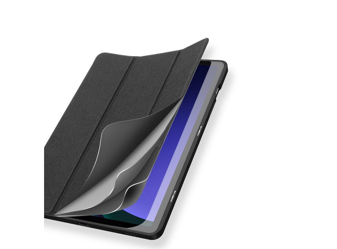 Dux Ducis Tablet-Hülle Domo Smart Sleep Case kompatibel mit Xiaomi Pad 7 Schwarz – Bild 3 von 5