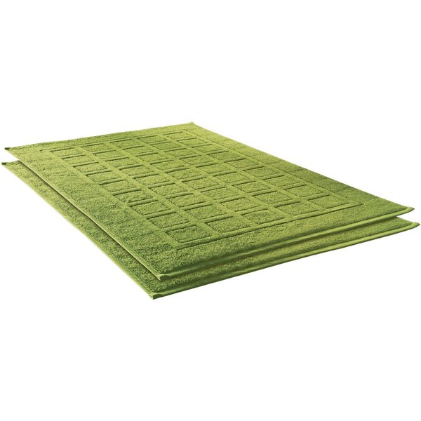 Dyckhoff Badematte Planet, Höhe 3 mm, beidseitig nutzbar, fußbodenheizungsgeeignet, Baumwolle, rechteckig, 2-tlg. Badematte, Baumwolle, 2er Set Hotelmatte