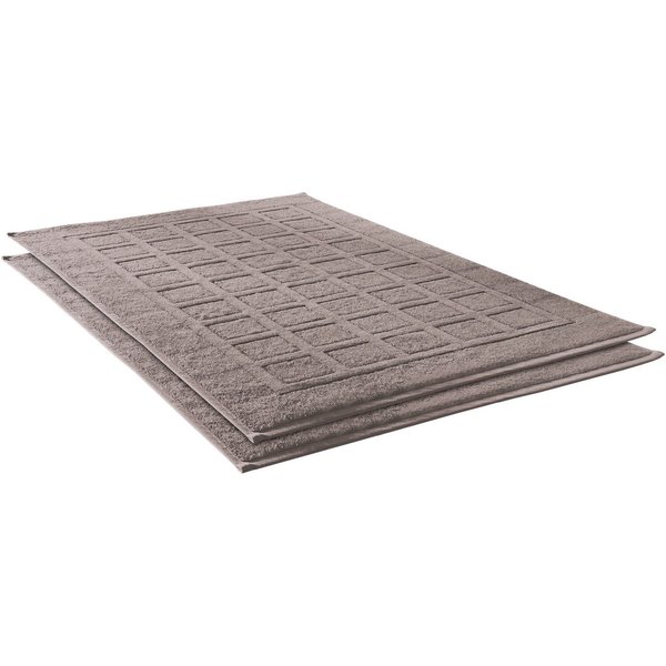 Dyckhoff Badematte Planet, Höhe 3 mm, beidseitig nutzbar, fußbodenheizungsgeeignet, Baumwolle, rechteckig, 2-tlg. Badematte, Baumwolle, 2er Set Hotelmatte