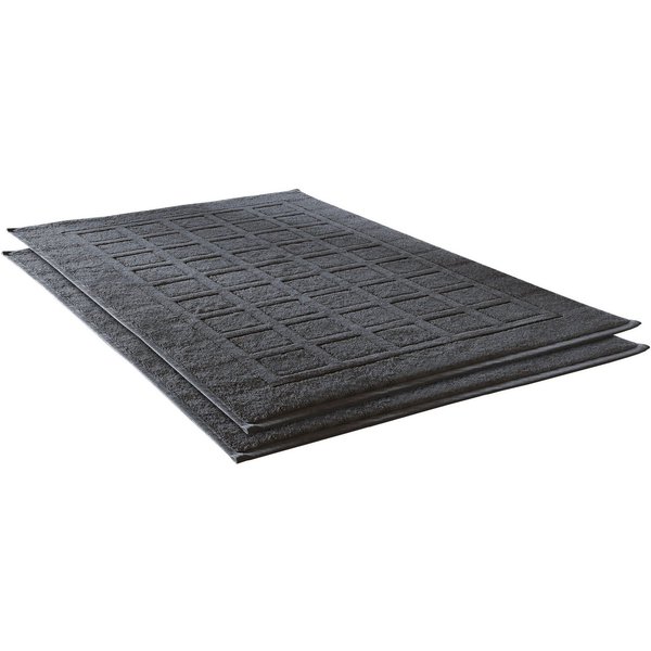 Dyckhoff Badematte Planet, Höhe 3 mm, beidseitig nutzbar, fußbodenheizungsgeeignet, Baumwolle, rechteckig, 2-tlg. Badematte, Baumwolle, 2er Set Hotelmatte