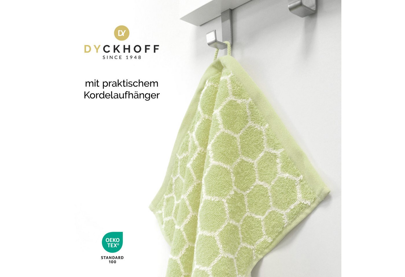 Dyckhoff Duschtuch Pure Natural Honey, Frottier (Packung, 1-St), BIO Baumwolle, GOTS – Bild 2 von 5
