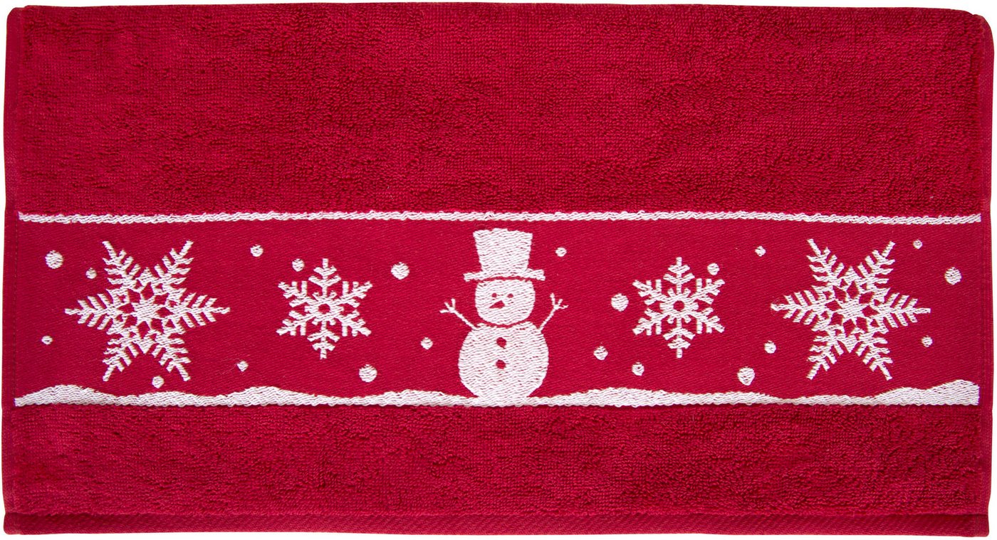 Dyckhoff Handtuch Schneemann, Frottier (1-St), Made in Germany – Bild 3 von 4