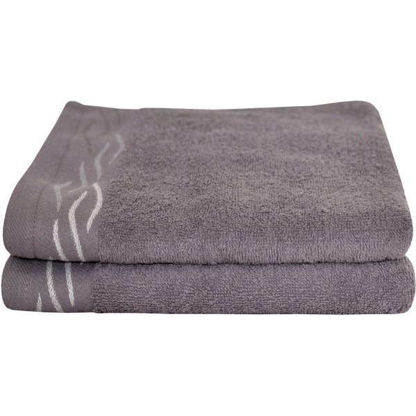 Dyckhoff Handtücher Wave, Frottier (Set, 2-St), mit Jacquard-Bordüre