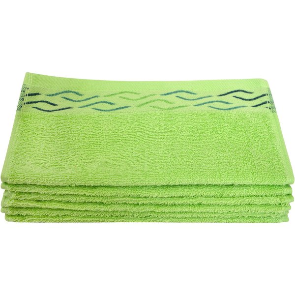 Dyckhoff Seiftuch Wave, (Set, 6-St), mit Jacquard-Bordüre