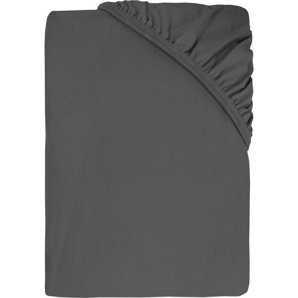 Dyckhoff Spannbettlaken Uni, Jersey, Gummizug: rundum, (1 Stück), Angenehm weich, besonders flexibel, bis 25cm Matratzenhöhe