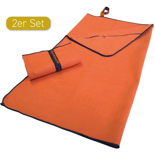 Dyckhoff Sporthandtuch Mikrofaser Sporttuch, Microfaser (2-St), auch als 2er Set erhätlich