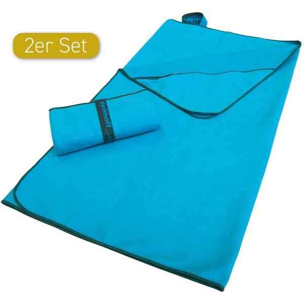 Dyckhoff Sporthandtuch Mikrofaser Sporttuch, Microfaser (2-St), auch als 2er Set erhätlich