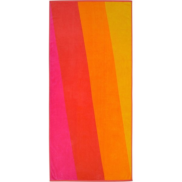 Dyckhoff Strandtuch Sunset, Frottiervelours (1-St), kuscheliges Velours