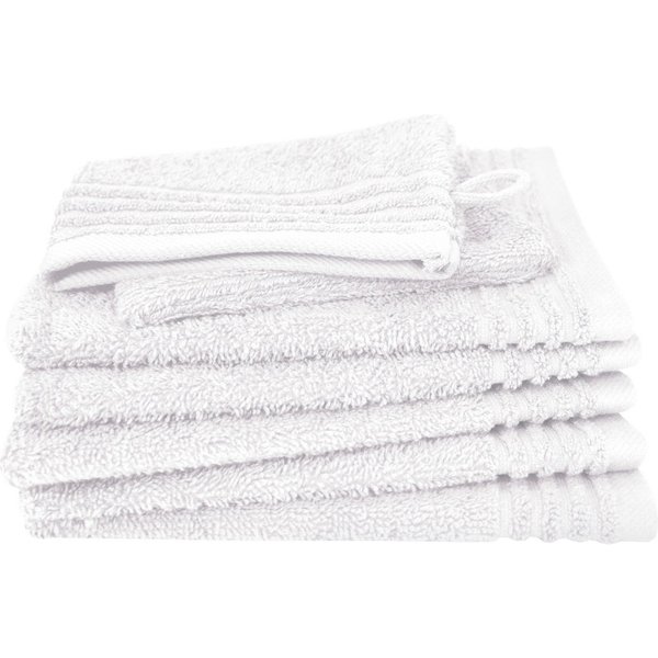 Dyckhoff Waschhandschuh Waschhandschuh-Set BRILLANT 6-tlg., Baumwolle, 550 g/m², Frottier (Packung, 6-St), Baumwolle