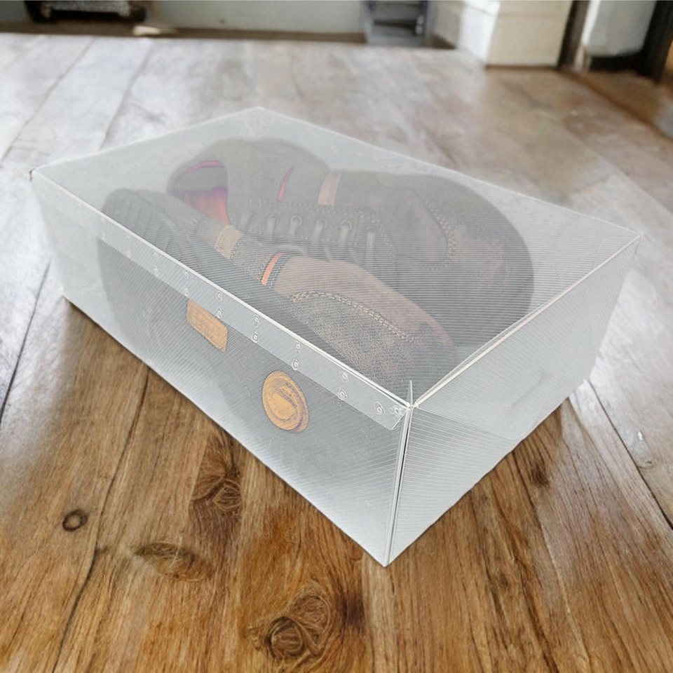 Dynasun Schuhbox Schuhbox PP368T (3 St), Schuhaufbewahrungsbox Platzsparendes, stapelbares Robust, staubfrei – Bild 5 von 5