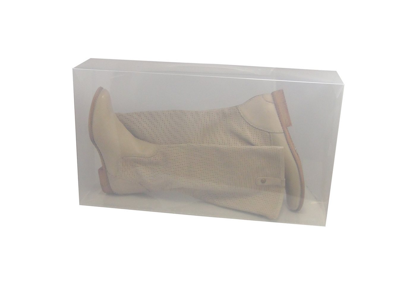Dynasun Schuhbox Schuhbox PP384 (2 St), Transparente Schuh- und Stiefel-Aufbewahrungsbox für Schuhe, Stiefel – Bild 3 von 5