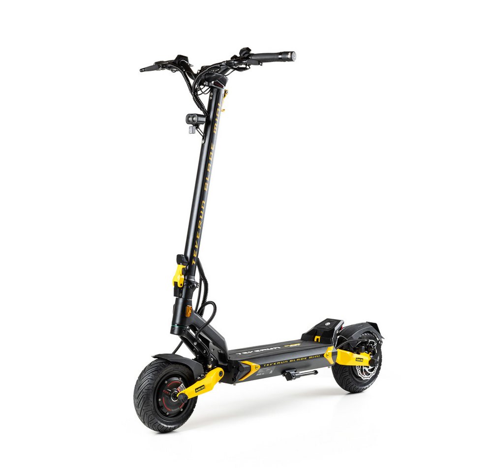 TEVERUN E-Scooter Teverun Blade Mini Pro eKFV E-Scooter mit Straßenzulassung, 20 km/h, (Packung), 22,5Ah DMEGC, 2×250W Bosch, ABE, Federung, APP – Bild 2 von 5