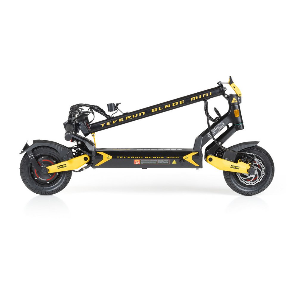 TEVERUN E-Scooter Teverun Blade Mini Pro eKFV E-Scooter mit Straßenzulassung, 20 km/h, (Packung), 22,5Ah DMEGC, 2×250W Bosch, ABE, Federung, APP – Bild 3 von 5