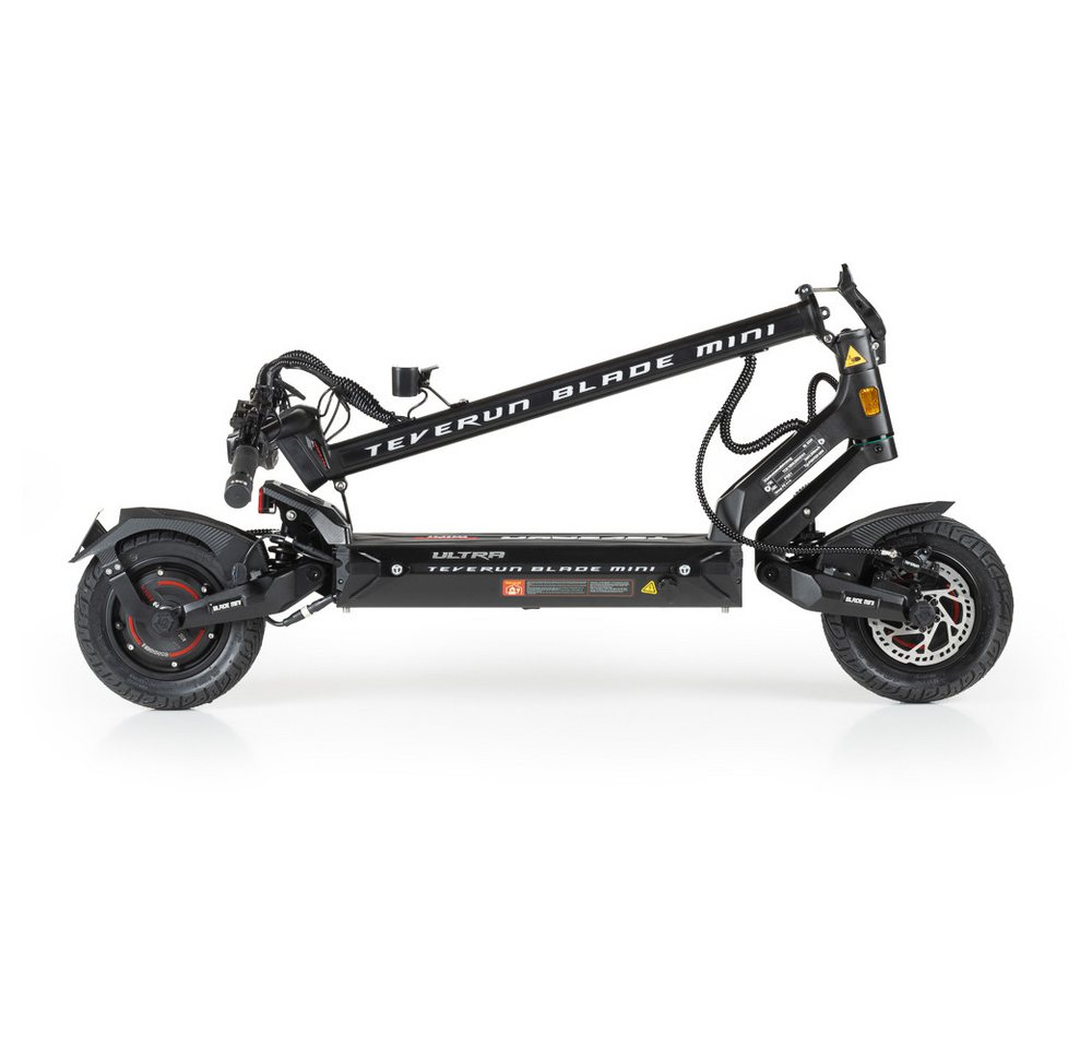 TEVERUN E-Scooter Teverun Blade Mini Ultra eKFV E-Scooter mit Straßenzulassung, 20 km/h, (Packung), 30Ah DMEGC, 2×250W Bosch, ABE, Federung, APP – Bild 3 von 5