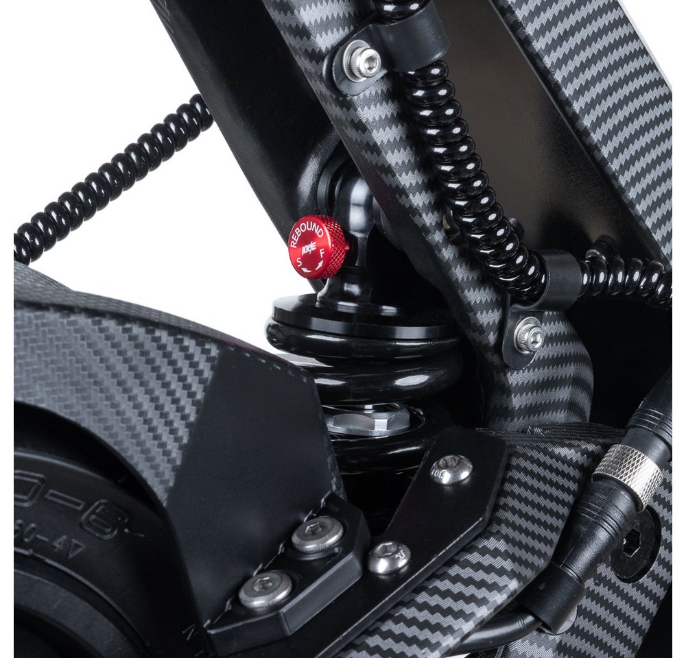 TEVERUN E-Scooter Teverun Fighter Mini eKFV E-Scooter mit Straßenzulassung, 20 km/h, (Packung), 30,8Ah Samsung, 2×250W Bosch, ABE, KKE-Dämpfer, Smart BMS, APP – Bild 5 von 5