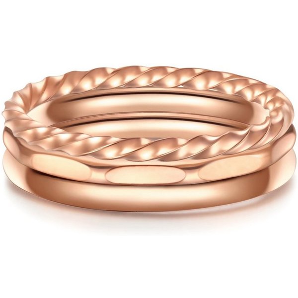 Eastside Fingerring roségold, aus Edelstahl