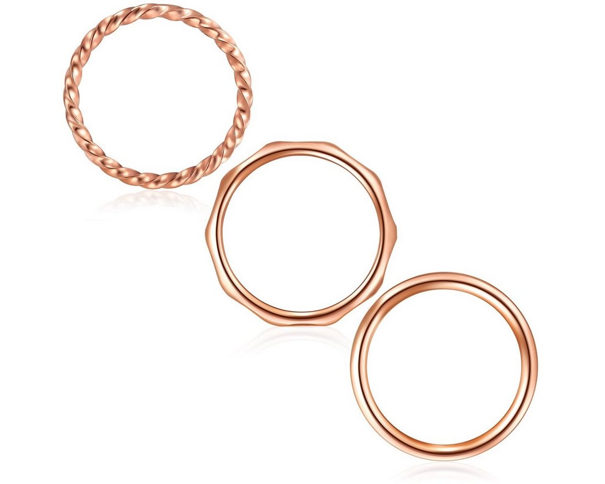 Eastside Fingerring roségold, aus Edelstahl – Bild 4 von 5