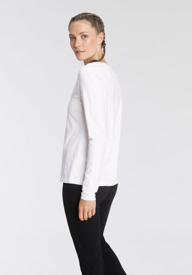Eastwind Langarmshirt (3er-Pack) Langarm, im Basic-Stil, Rundhalsausschnitt, aus Baumwolle – Bild 3 von 5