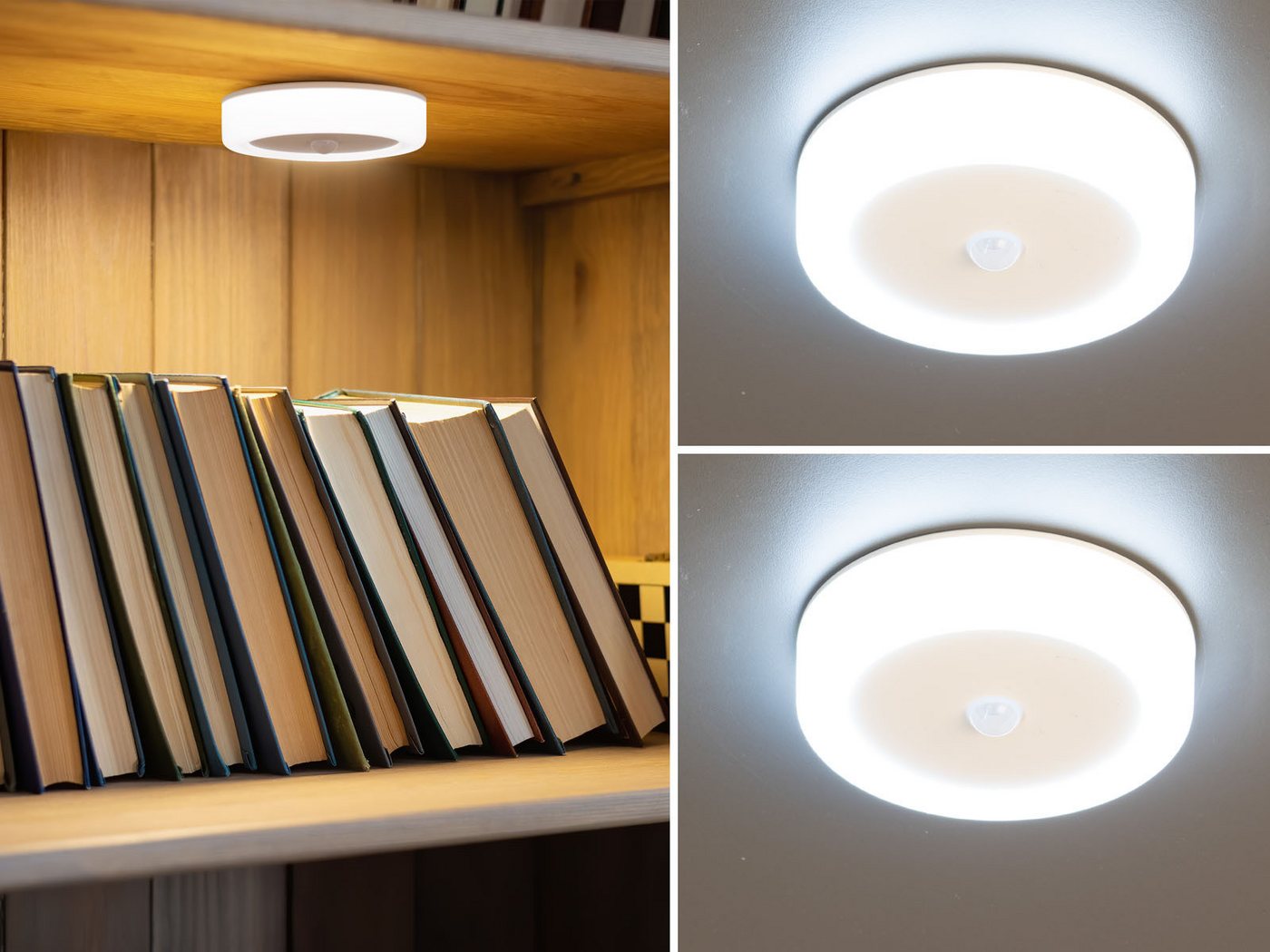 easy! BY FHL Schrankleuchte, Tageslicht, LED fest integriert, Tageslichtweiß, 2er SET kabellose Lampen - Schrankbeleuchtung & Unterbauleuchten Küche – Bild 2 von 5