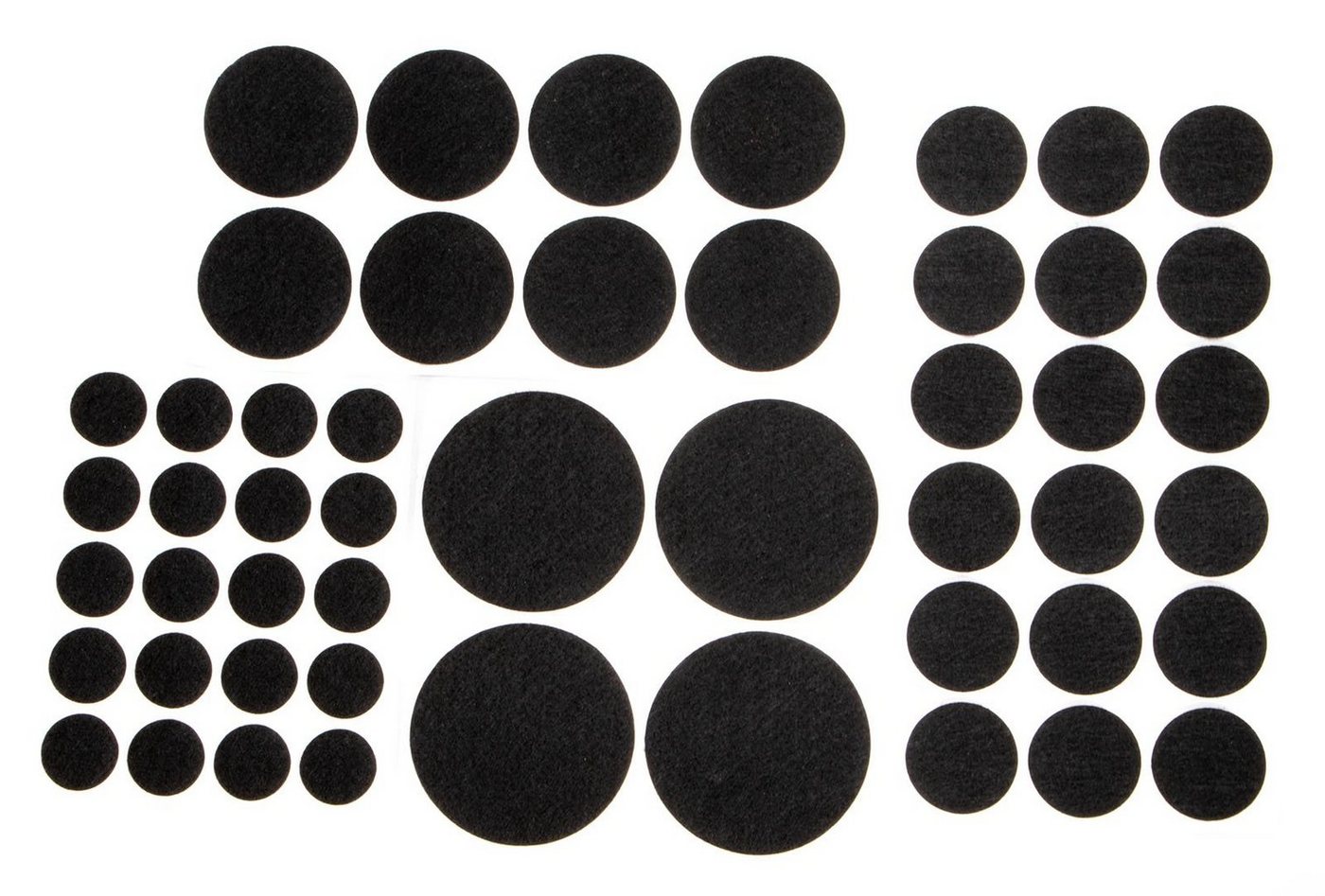Easy Work Möbelfuß Filzgleiter Sortiment 50 teilig schwarz, (50-St) – Bild 2 von 3