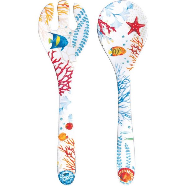 EasyLife Salatbesteck Bora Bora, Spülmaschinengeeignet, Mehrfarbig, Unterwasser, H: cm