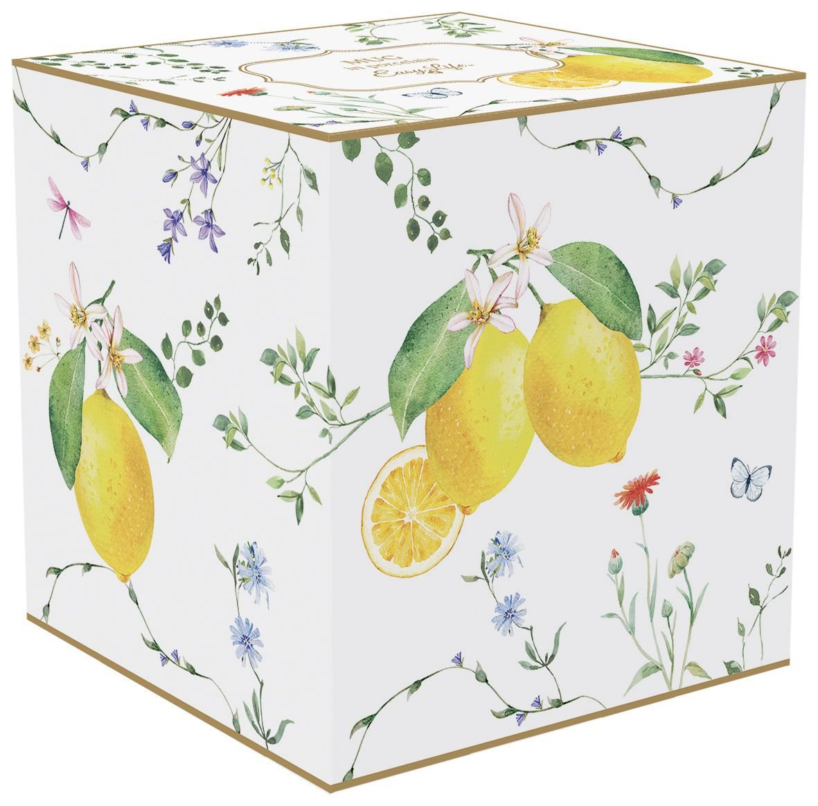 EasyLife Tasse Fleurs et Citrons, Porzellan, Spülmaschinengeeignet, Mehrfarbig, Zitronen, H: 9.5cm – Bild 2 von 5