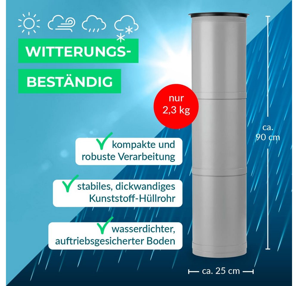 EASYmaxx Outdoor-Flaschenkühler Bierbunker Bierkühler Outdoor, Getränkekühler 15 Flaschen/Dosen ohne Strom – Bild 5 von 5