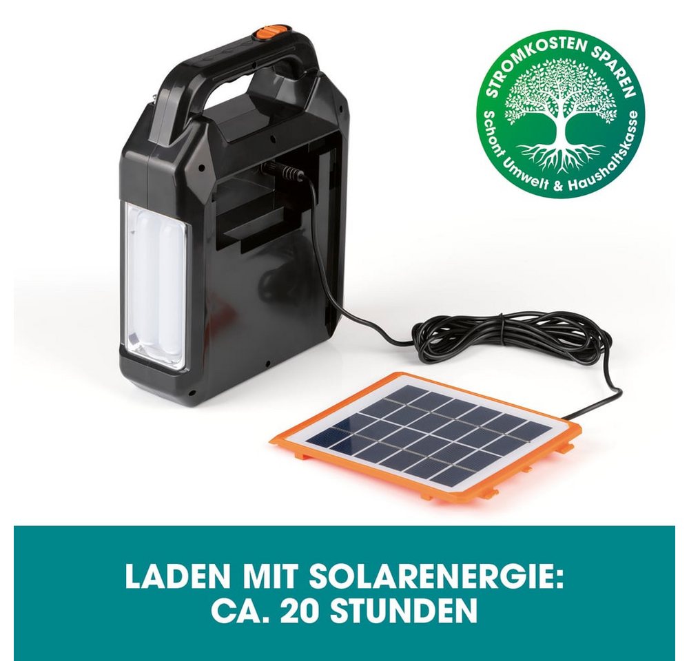 EASYmaxx Stromgenerator Solar-Generator Kit 4500mAh - schwarz/orange – Bild 3 von 5