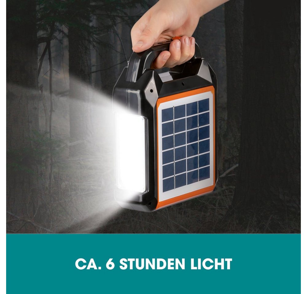 EASYmaxx Stromgenerator Solar-Generator Kit 4500mAh - schwarz/orange – Bild 5 von 5