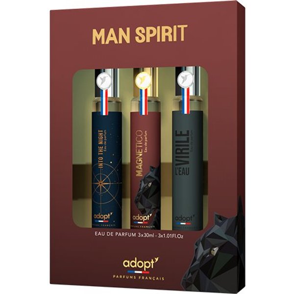 adopt Eau de Parfum adopt MAN SPIRIT 3 er Set, 3 x 30 ml Eau de Parfums für Herren