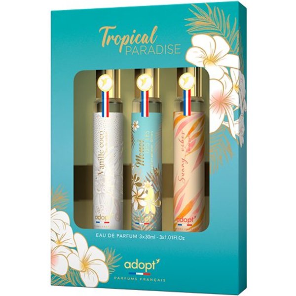 adopt Eau de Parfum adopt TROPICAL PARADISE 3 er Set, 3 x 30 ml Eau de Parfums für Damen