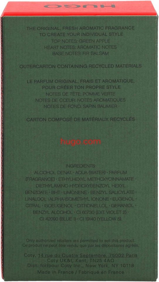 HUGO Eau de Toilette Hugo Men, mit einer aromatischen Duftnote – Bild 4 von 5