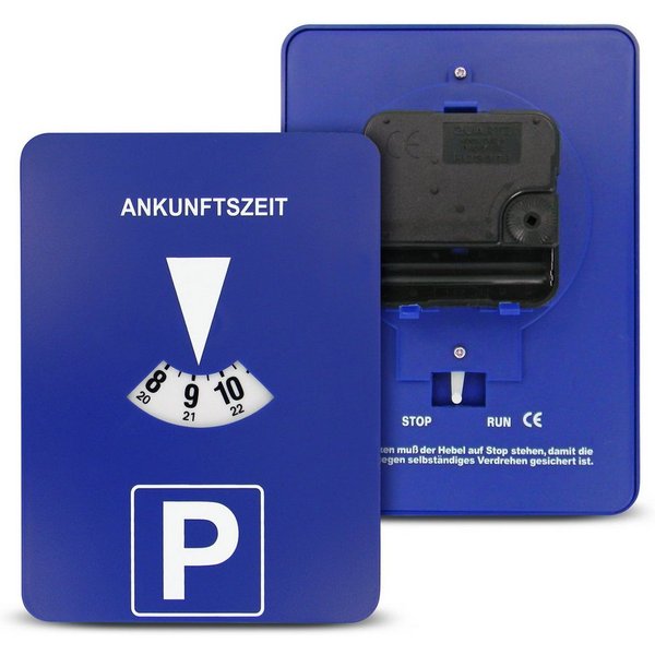 EAXUS elektronische Parkscheibe Elektrisch und Mitlaufend fürs Auto - Parkzeitmesser, Elektronische Parkuhr