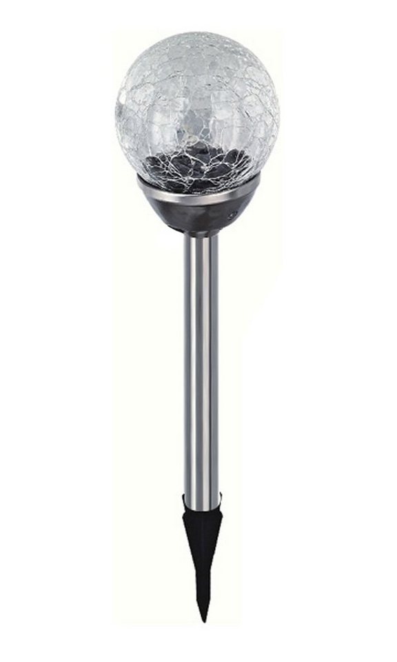 EAXUS LED Solarleuchte 3er Set Solar Gartenleuchte Kugel Leuchte mit Crackle-Licht Solarlampe, LED fest integriert, Farbwechsel, Farbwechsel – Bild 2 von 5