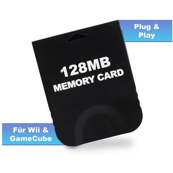 EAXUS Memory Card für Nintendo GameCube & Nintendo Wii - Speicherkarte (128 MB GB, für NGC & Wii - Zum Speichern Ihrer Spielstände. 8 - 128 MB)