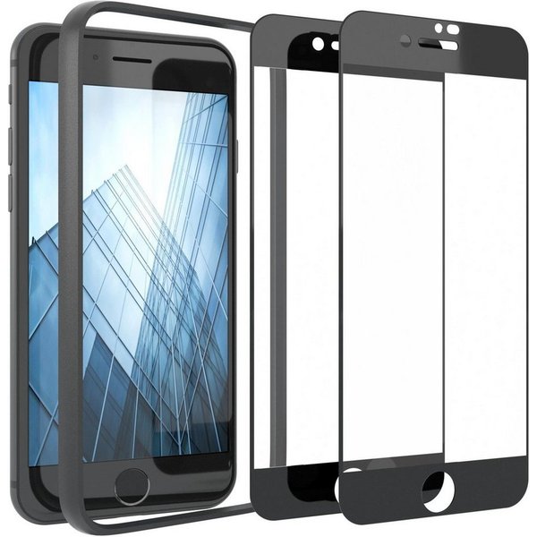 EAZY CASE Displayschutzfolie 2x Schutzglas für iPhone SE 2022/2020, iPhone 8/7, Bildschirmschutz Display Glasfolie 4,7 Zoll Panzerglas Glas 9H Folie