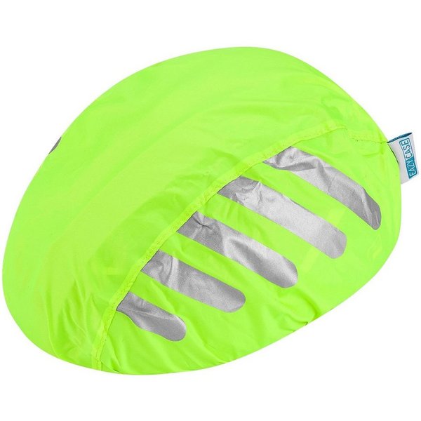 EAZY CASE Fahrradhelmüberzug Universal Reflektor Regenschutz für Helm, Reflektierende Regenhülle Helm wasserabweisend Reflektor Überzug Gelb