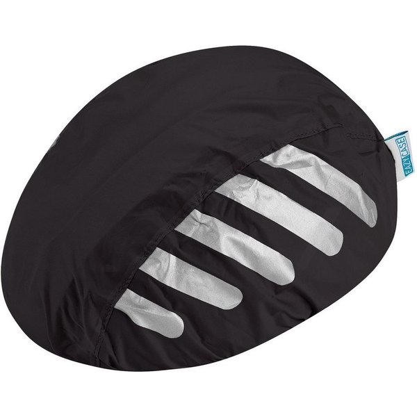 EAZY CASE Fahrradhelmüberzug Universal Reflektor Regenschutz für Helm, Regenschutz für Helme Fahrradhelm Regenabdeckung Helm Überzug Schwarz