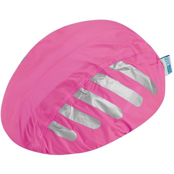 EAZY CASE Fahrradhelmüberzug Universal Reflektor Regenschutz für Helm, Regenhülle für Helme Reflektoren Fahrrad Helm Regenüberzug Pink Neon