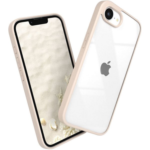 EAZY CASE Handyhülle Bumper Case für Apple iPhone 16e 6,1 Zoll, Handyhülle Dünn mit Kameraschutz Hybrid Handyhülle Slimcover Beige